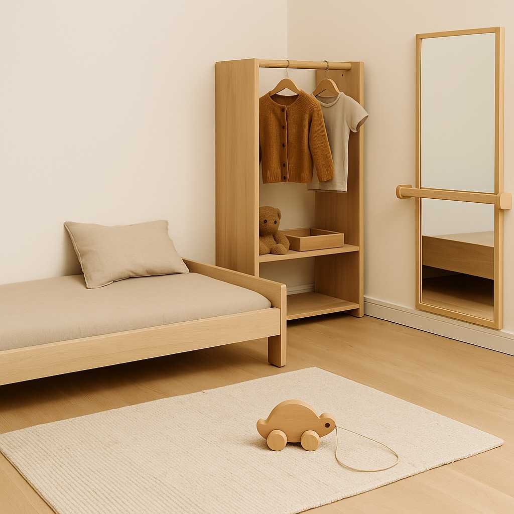 Como organizar o quarto montessoriano da criança: passo a passo