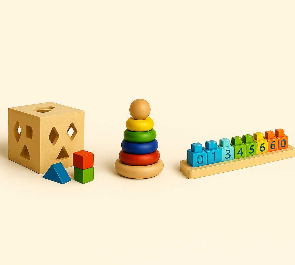 Brinquedos montessorianos por idade: o que oferecer em cada fase?