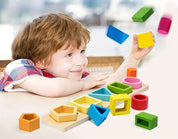 Blocos de Construção Montessori de Madeira