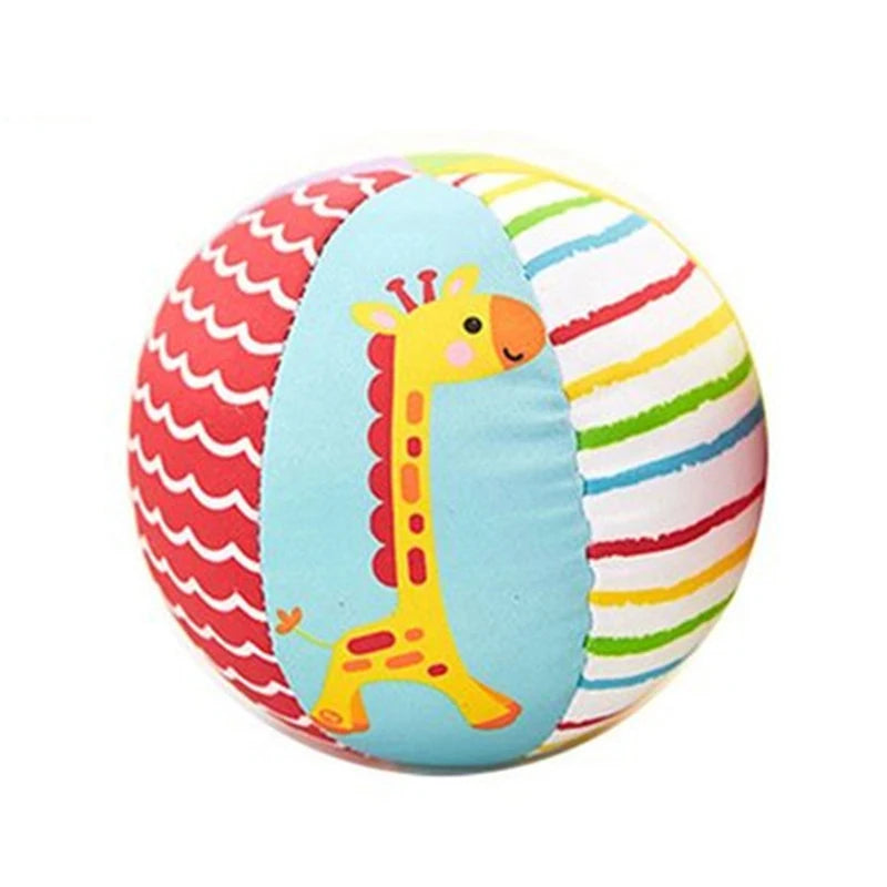 Bola Sensorial Educativa para Bebês com Chocalho