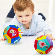 Bola Sensorial Educativa para Bebês com Chocalho