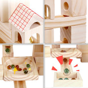 Brinquedo Infantil de Montagem Labirinto de Madeira - 60 Peças