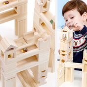 Brinquedo Infantil de Montagem Labirinto de Madeira - 60 Peças