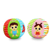 Bola Sensorial Educativa para Bebês com Chocalho
