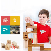 Brinquedo Infantil de Montagem Labirinto de Madeira - 60 Peças
