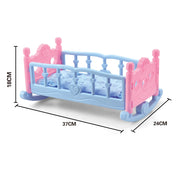 Berço Miniatura de Balanço para Bonecas - Conforto e Diversão