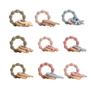 Mordedor de Silicone Montessori para Bebês