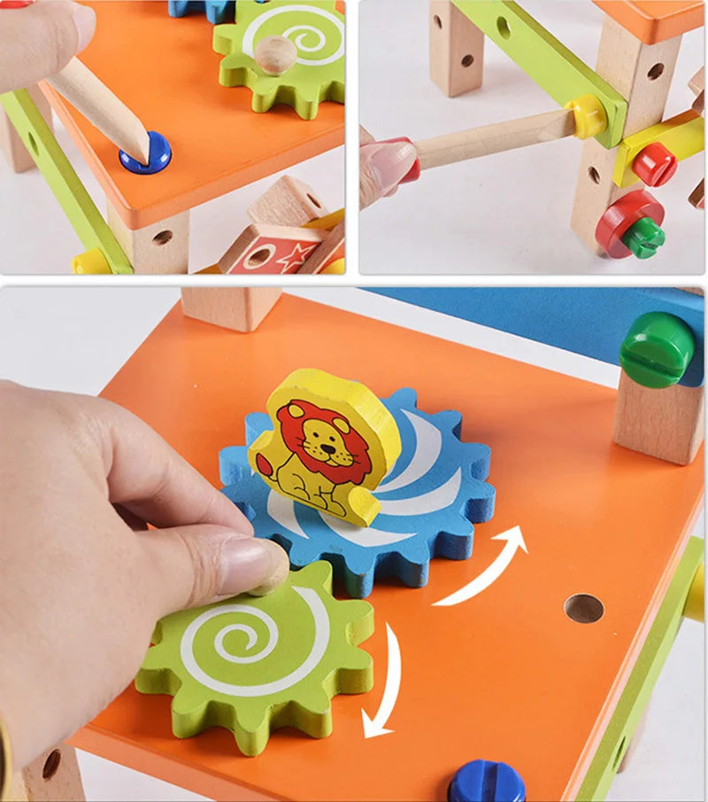 Cadeira Montessori de Montagem Várias Opções em Madeira para Crianças