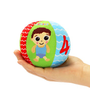 Bola Sensorial Educativa para Bebês com Chocalho