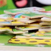 Quebra-Cabeça de Madeira Educativo para Crianças - Animais e Veículos