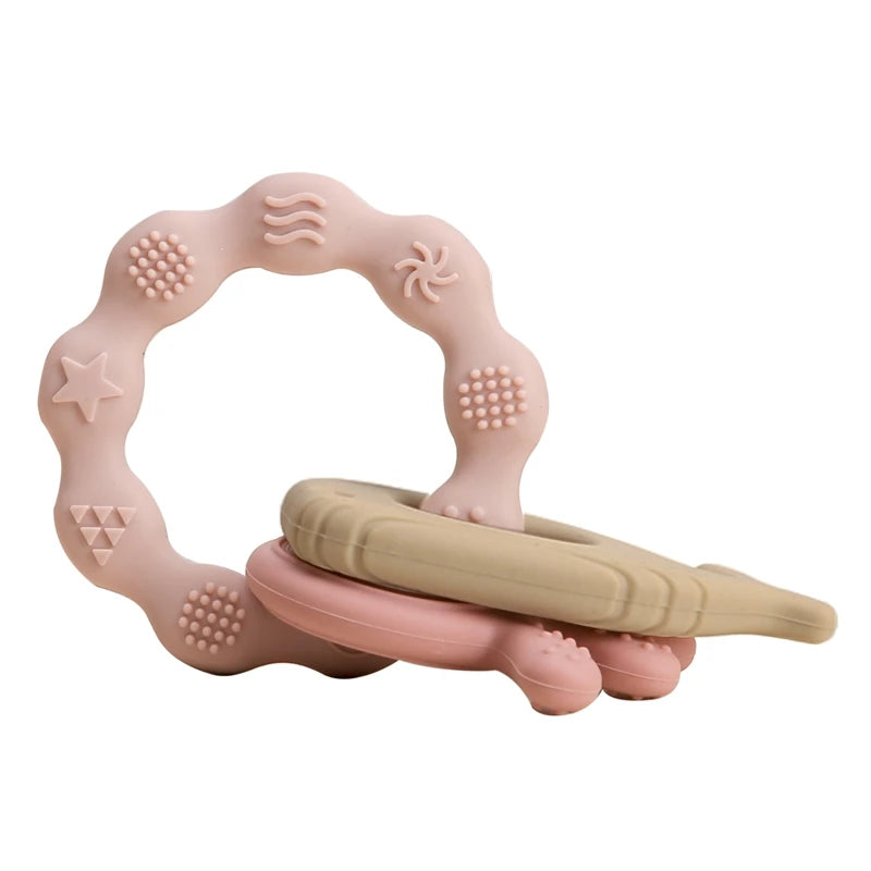 Mordedor de Silicone Montessori para Bebês