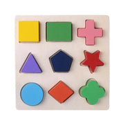 Formas geométricas de madeira montessori quebra-cabeça classificação tijolos matemática aprendizagem pré-escolar jogo educativo brinquedos da criança do bebê para crianças