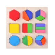 Formas geométricas de madeira montessori quebra-cabeça classificação tijolos matemática aprendizagem pré-escolar jogo educativo brinquedos da criança do bebê para crianças