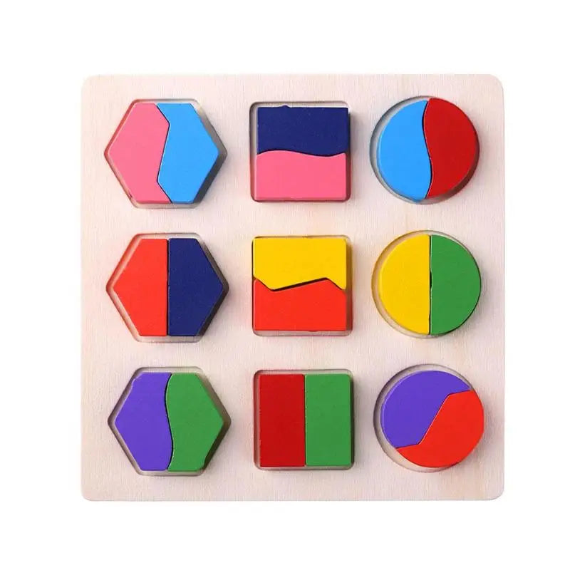 Formas geométricas de madeira montessori quebra-cabeça classificação tijolos matemática aprendizagem pré-escolar jogo educativo brinquedos da criança do bebê para crianças
