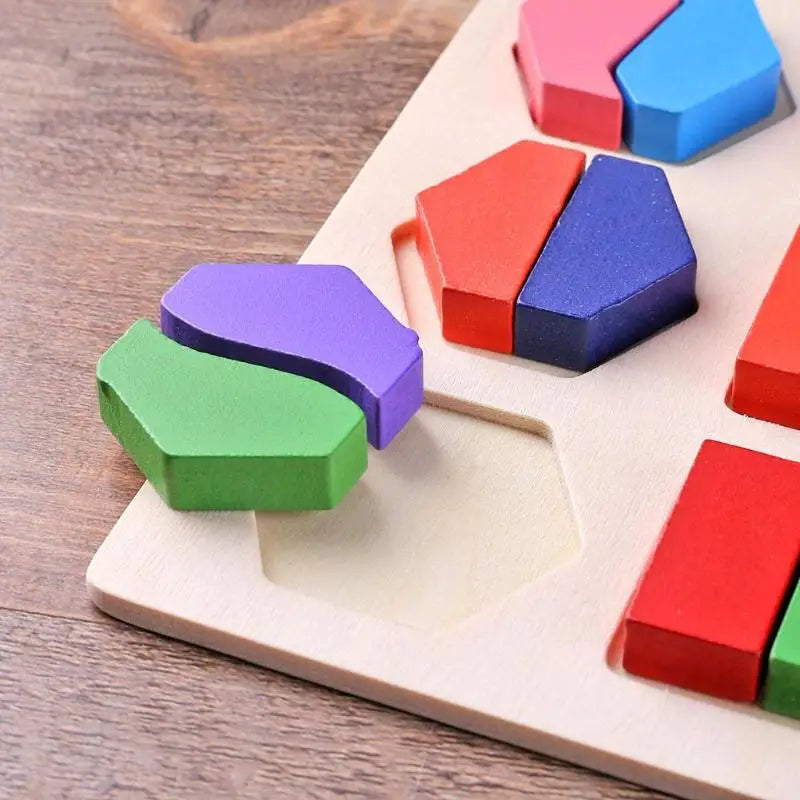 Formas geométricas de madeira montessori quebra-cabeça classificação tijolos matemática aprendizagem pré-escolar jogo educativo brinquedos da criança do bebê para crianças