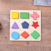 Formas geométricas de madeira montessori quebra-cabeça classificação tijolos matemática aprendizagem pré-escolar jogo educativo brinquedos da criança do bebê para crianças