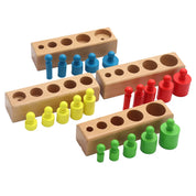 Blocos de Encaixe Montessori com Pinos Coloridos