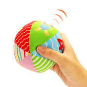 Bola Sensorial Educativa para Bebês com Chocalho