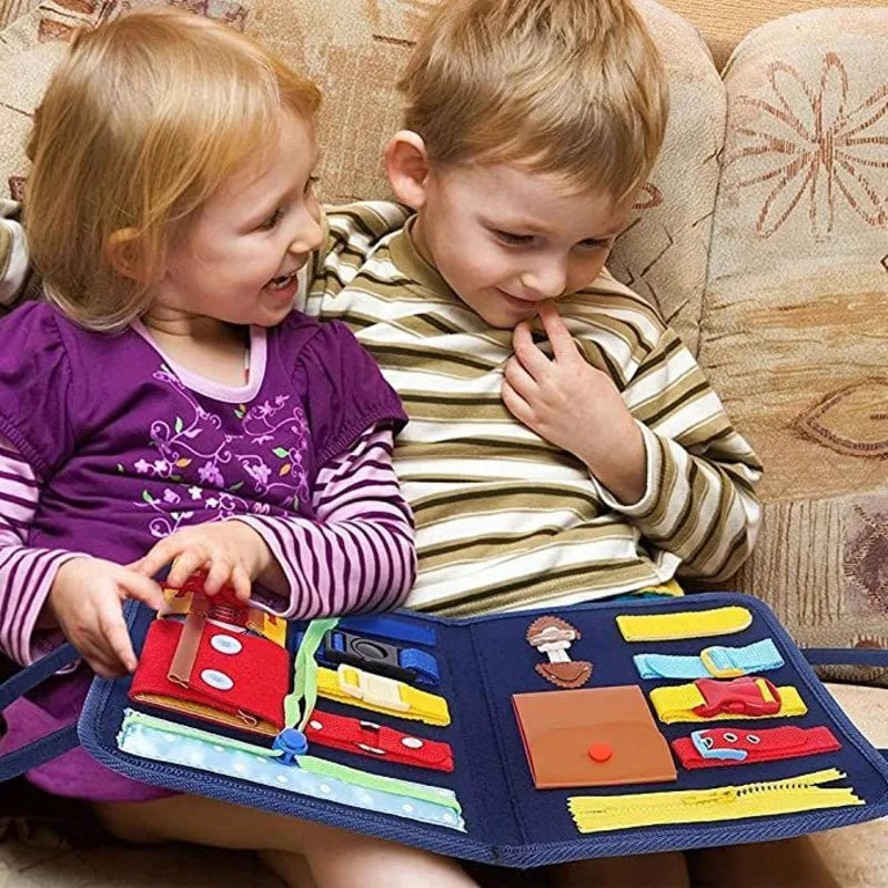 Placa Montessori de Atividades para Desenvolvimento Infantil