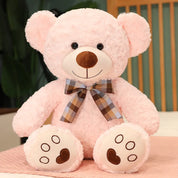 Urso de Pelúcia Clássico Macio com Laço - 35 a 60 cm