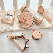 Conjunto Musical Montessori de Madeira para Bebês