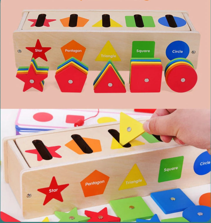 Brinquedo Educativo Montessori de Madeira com Jogo de Pesca Divertido