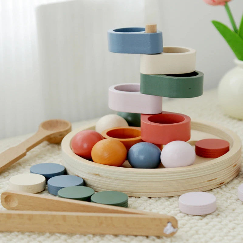 Brinquedo Montessori de Classificação e Coordenação Motora