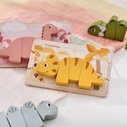 Brinquedo Montessori de Dinossauro em Madeira