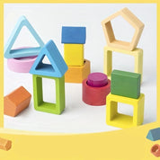 Blocos de Construção Montessori de Madeira