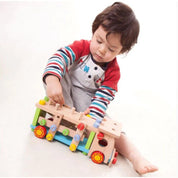 Conjunto de Montagem Montessori de Carros de Madeira