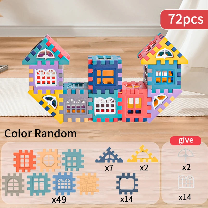Blocos de Construção Montessori para Crianças