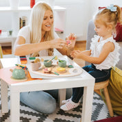 Conjunto Playset de Sorvete e Chá de Madeira Montessori