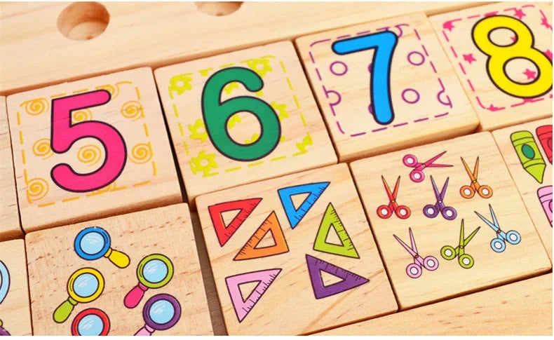 Placa Logarítmica Montessori: Aprendizado Divertido e Educativo