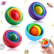 Bola Sensorial 3D Fidget Giroscópio Antiestresse