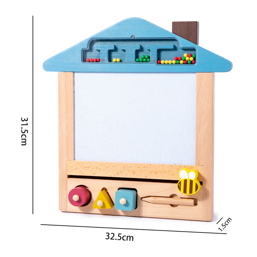 Prancheta Magnética Montessori para Crianças - Aprendizagem Criativa