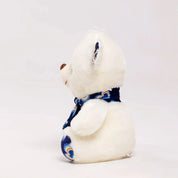 Ursinho de pelúcia fofo com cachecol infantil, bichos de pelúcia, boneco macio, presente de aniversário 20cm