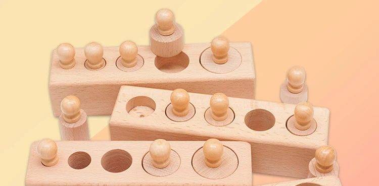 Brinquedo Sensorial Montessori de Encaixe para Crianças
