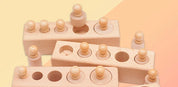 Brinquedo Sensorial Montessori de Encaixe para Crianças