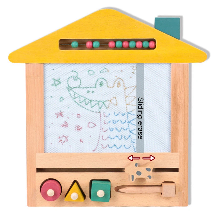 Prancheta Magnética Montessori para Crianças - Aprendizagem Criativa