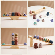 Brinquedo de Equilíbrio Montessori de Madeira para Crianças