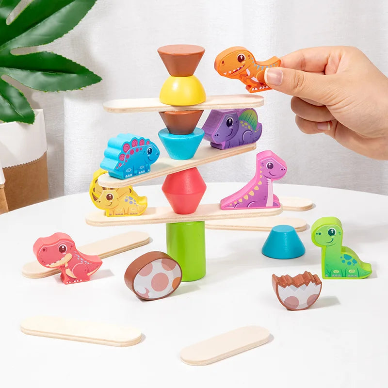 Brinquedo de Equilíbrio Montessori de Madeira para Crianças