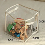 Cesta Transparente para Organização de Brinquedos