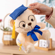 1 peça 23cm urso de formatura brinquedo de pelúcia bonito urso de pelúcia boneca macia meninos meninas estudantes presente de formatura