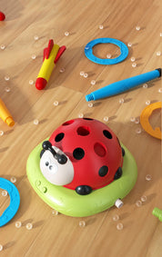 Joaninha esporte entretenimento jogo brinquedo multifuncional corda pular máquina virola pular lançador de foguetes ao ar livre educacional
