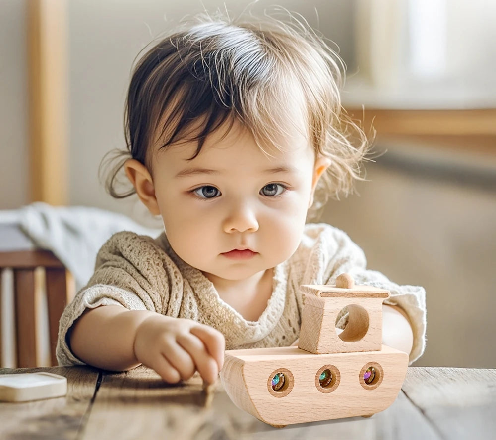 Montessori jogos educativos brinquedos crianças jogos criativos montessori navio de madeira brinquedos para crianças barco de madeira brinquedos 1 3 anos