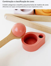 Brinquedo Montessori de Classificação e Coordenação Motora