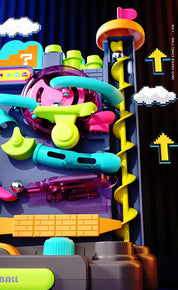Brinquedo educacional montessori, pista multicamadas, jogo de aventura, trilho, bola de rolamento, modelo interativo, cérebro para crianças