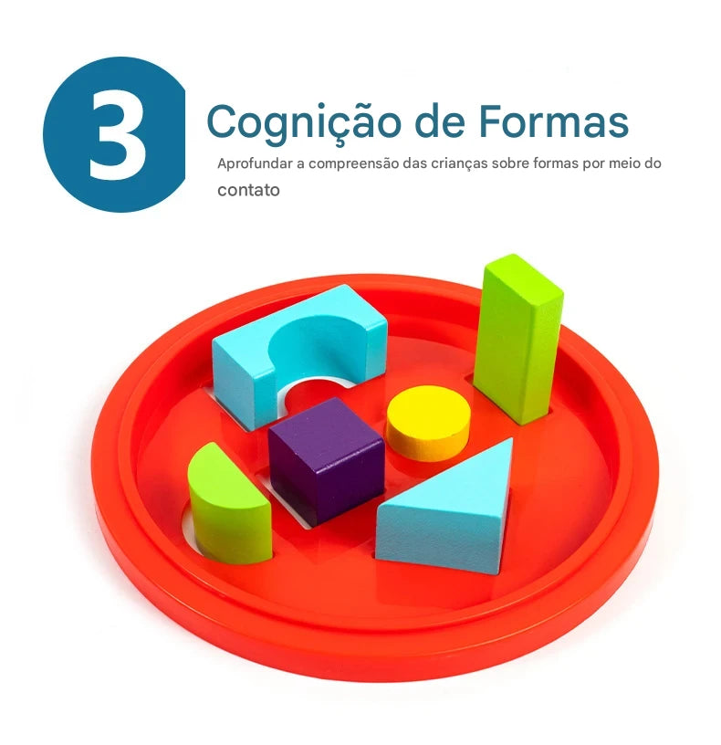 Blocos de Construção de Madeira Educativos - Explore a Criatividade