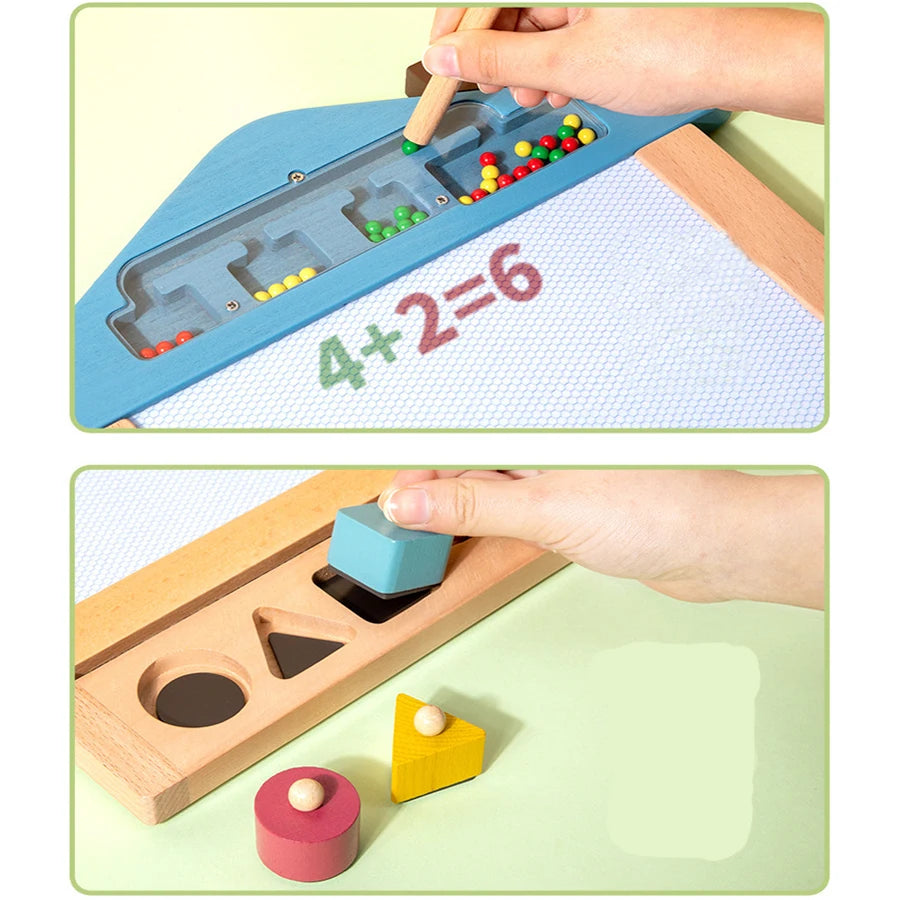 Prancheta Magnética Montessori para Crianças - Aprendizagem Criativa