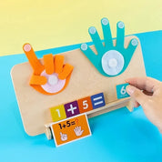 Brinquedo Educativo Montessori de Aritmética em Madeira